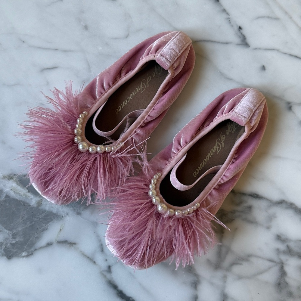 Age of Innocence Blanche Pink Flats Size 33